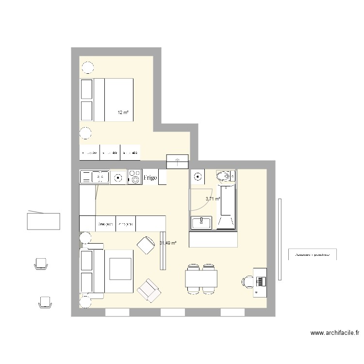 PLAN 123 place Saint Léger actuel V8 2021 10 21 0942. Plan de 0 pièce et 0 m2