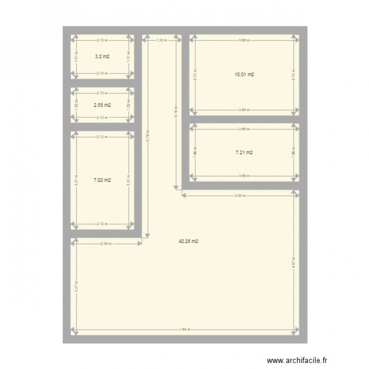 local. Plan de 0 pièce et 0 m2