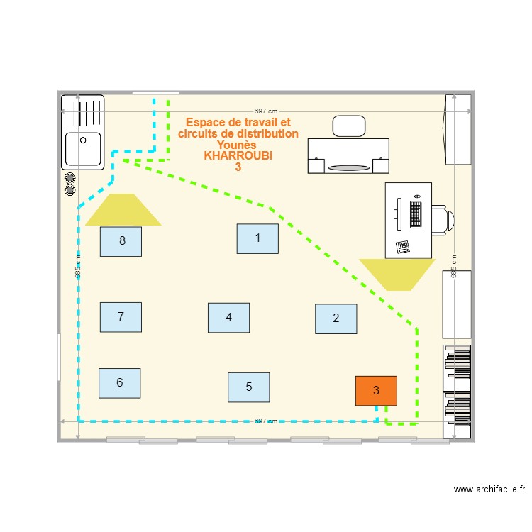 SEGPA 1 trajet élève 3. Plan de 0 pièce et 0 m2