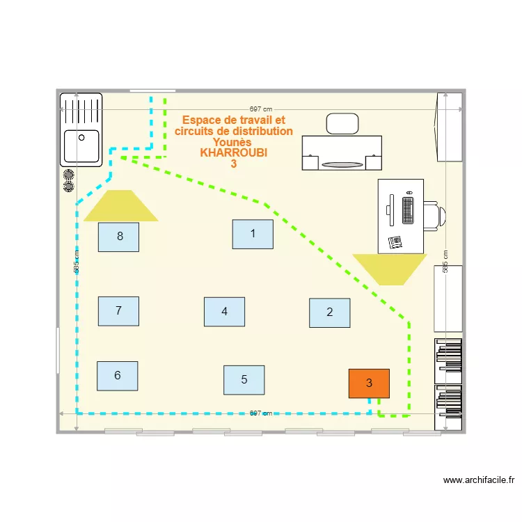 SEGPA 1 trajet &eacute;l&egrave;ve 3. Plan de 