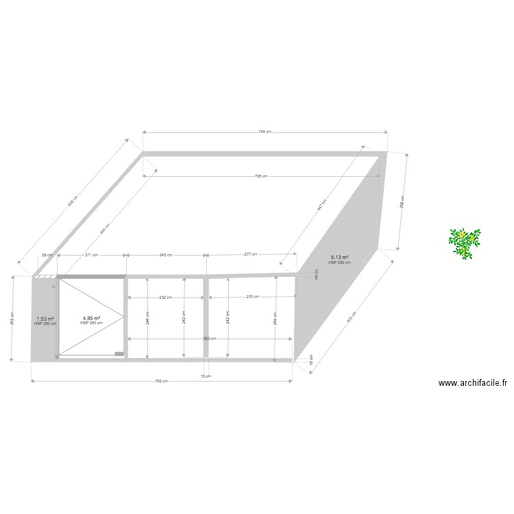 caden 1. Plan de 0 pièce et 0 m2