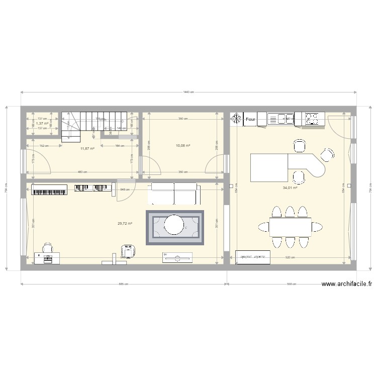 cuisine cj. Plan de 0 pièce et 0 m2