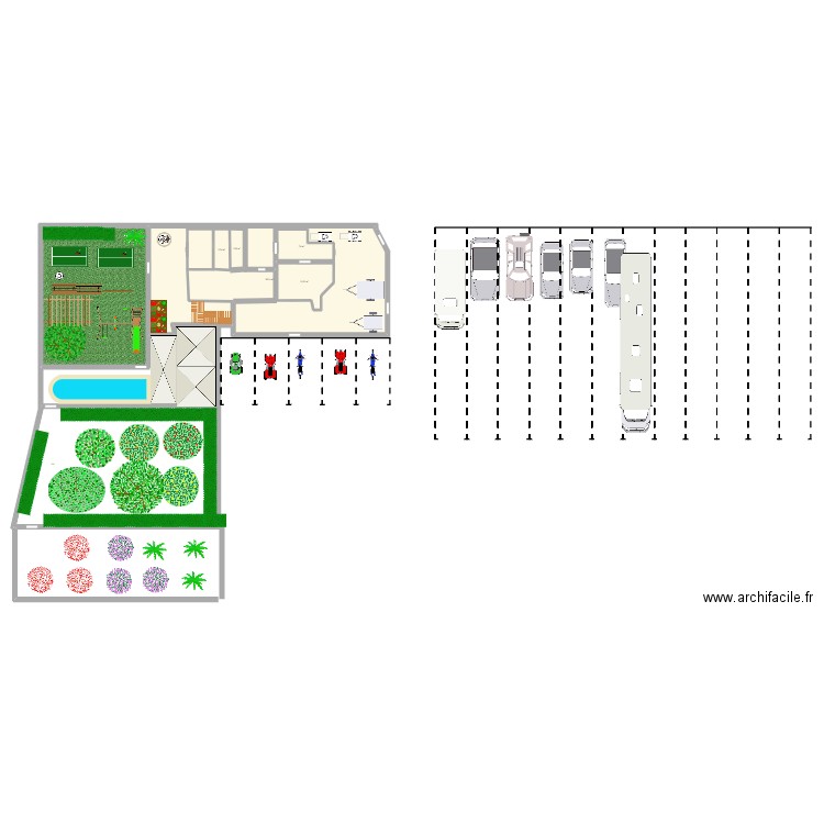 maison XXXxxxxlllll. Plan de 5 pièces et 159 m2