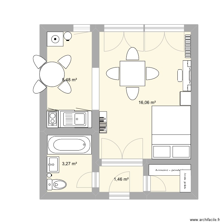 Appart. Plan de 0 pièce et 0 m2