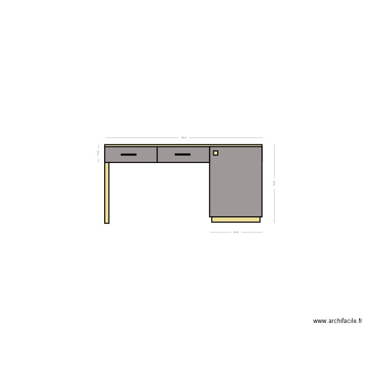 Bureau chambre 1. Plan de 0 pièce et 0 m2