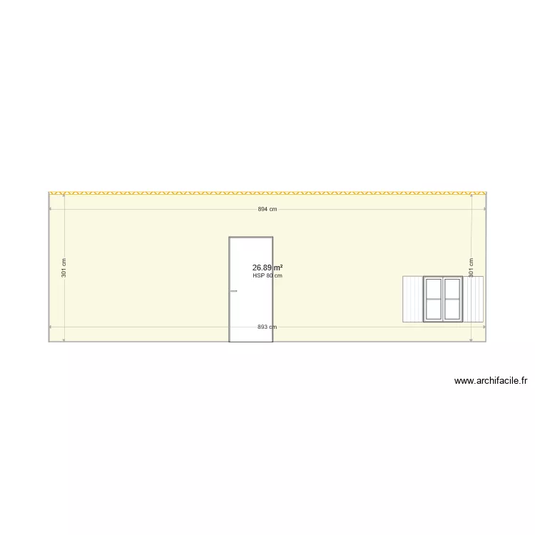 face sud permis. Plan de 