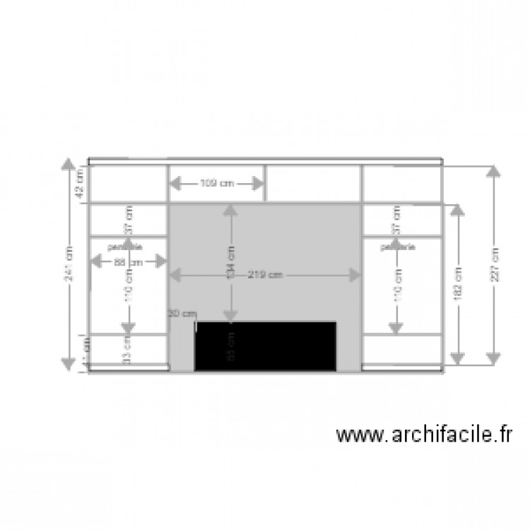 placard chambre parents intérieur  18 décembre. Plan de 0 pièce et 0 m2