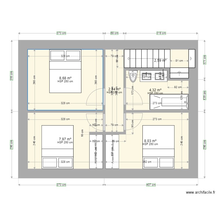 Maison Fareins 3 CH N1 V4. Plan de 0 pièce et 0 m2