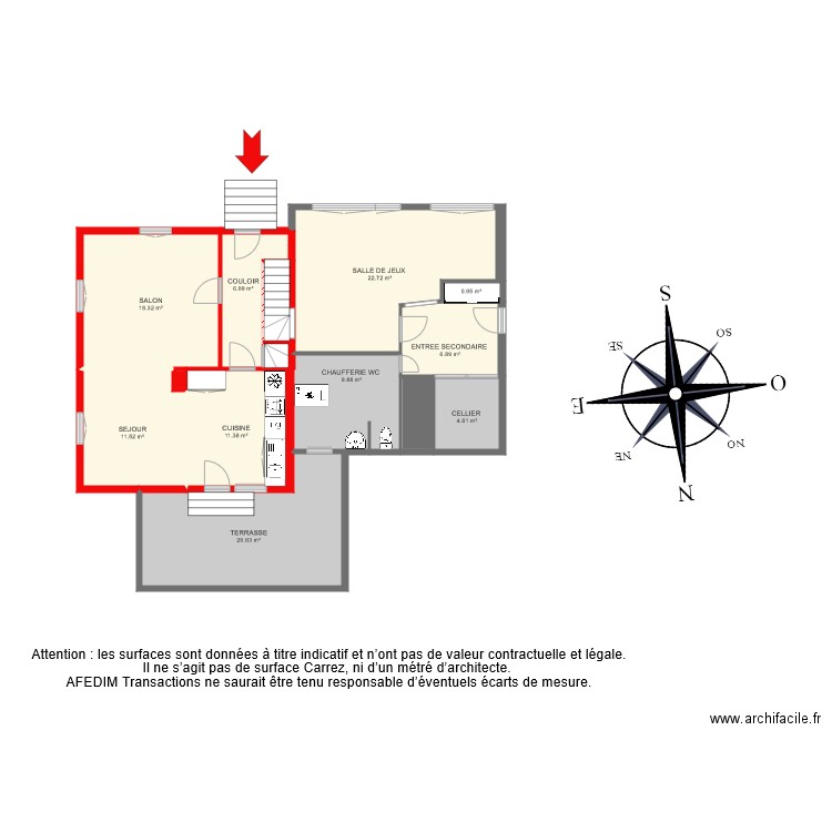 BI 6192 RDC. Plan de 0 pièce et 0 m2