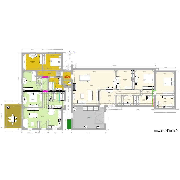 évolution. Plan de 0 pièce et 0 m2