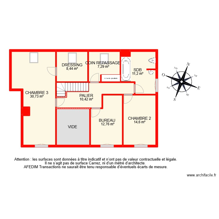 BI10117 ETAGE. Plan de 0 pièce et 0 m2