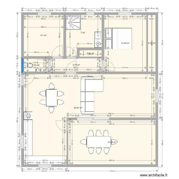 &eacute;ni&egrave;me plan. Plan de 