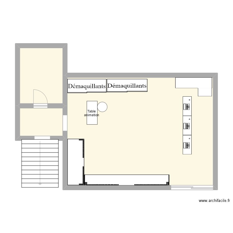 plan . Plan de 3 pièces et 63 m2