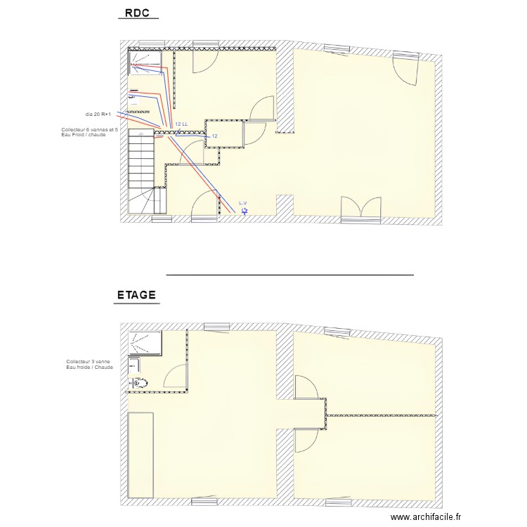 plomberie Le vigneau. Plan de 0 pièce et 0 m2
