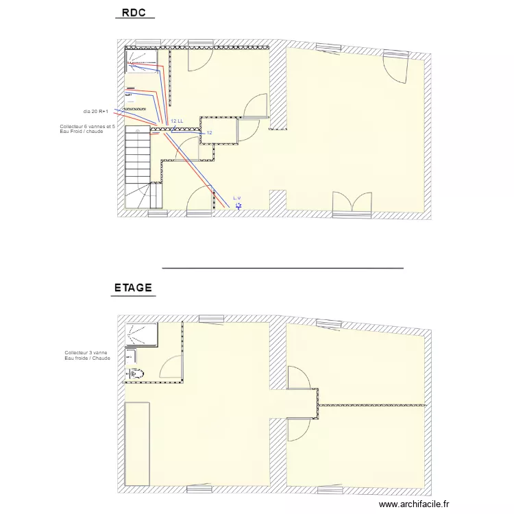 plomberie Le vigneau. Plan de plomberie Le vigneau. Plan de