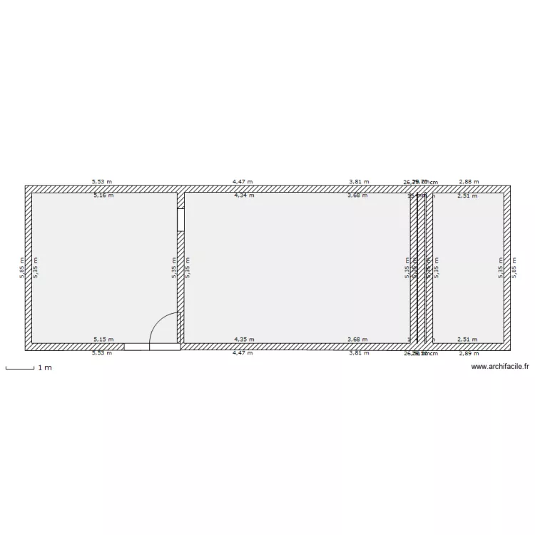 Etage Saint Denis. Plan de 