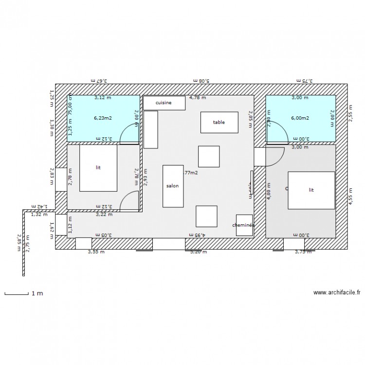 les angles étage 2. Plan de 0 pièce et 0 m2