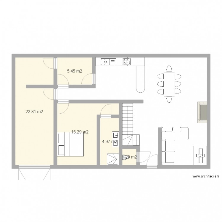 maison perso 1 bis. Plan de 0 pièce et 0 m2