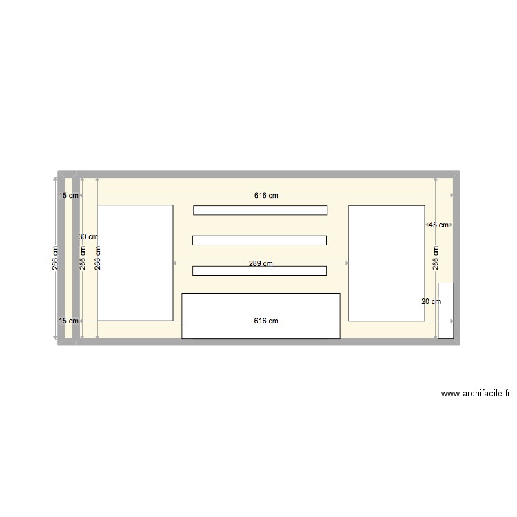 mur 47. Plan de 0 pièce et 0 m2
