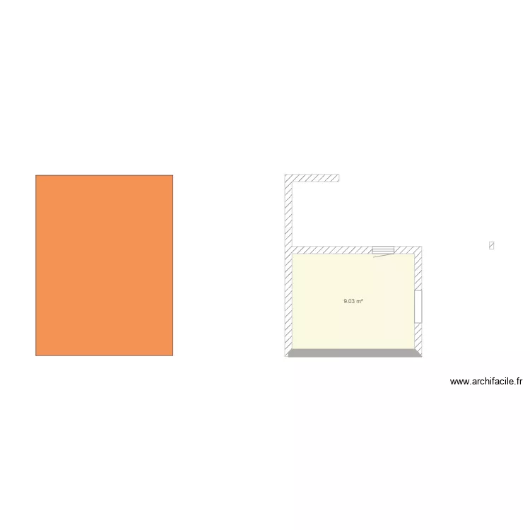 local piscine. Plan de 