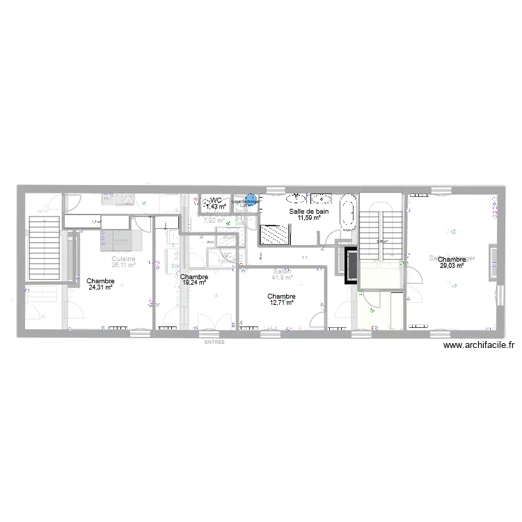 Electricit&eacute;. Plan de 