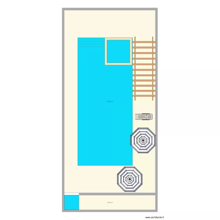 piscine pos. Plan de 