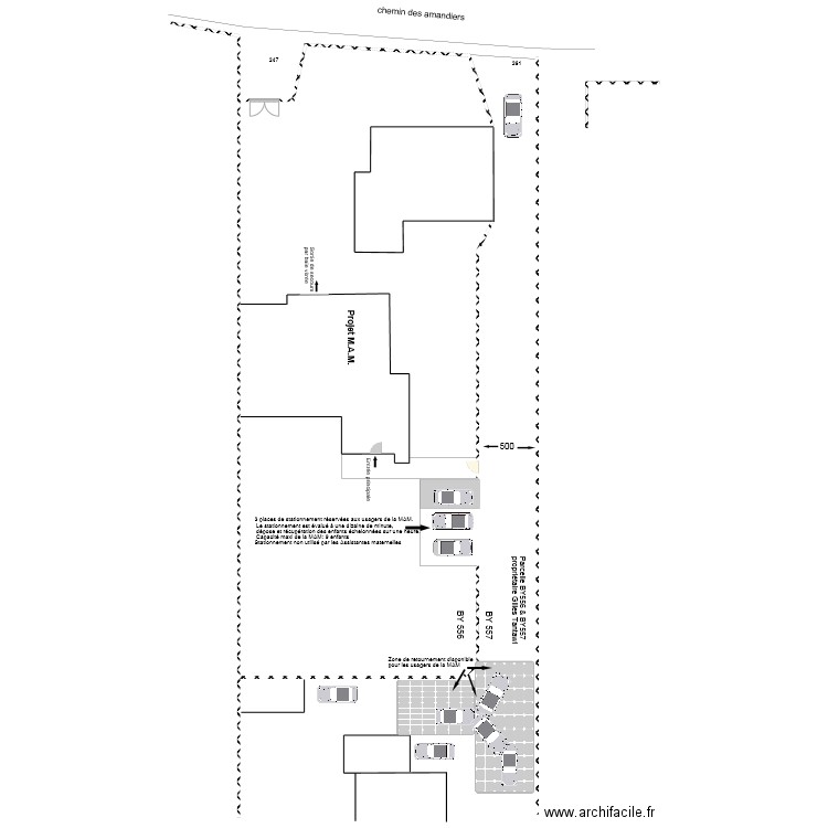 Plan de masse Déclaration préalable . Plan de 0 pièce et 0 m2