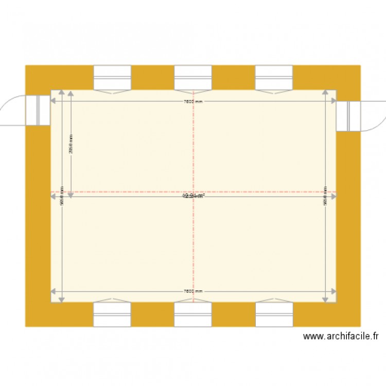 Plafond Vierville. Plan de 0 pièce et 0 m2