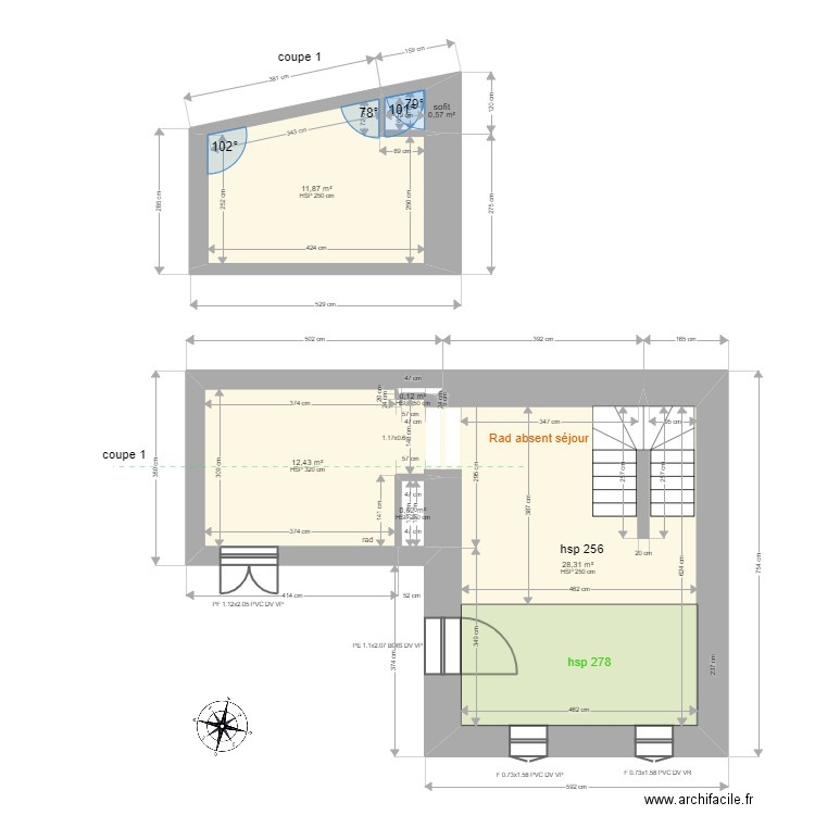 GALLAIS WILFRIED. Plan de 25 pièces et 151 m2