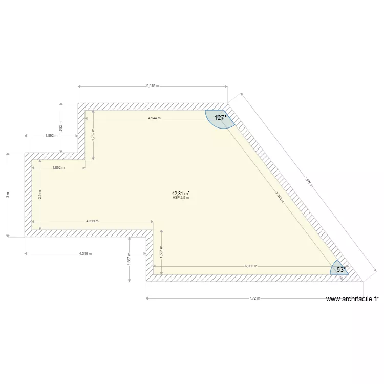 surface terrasse 2. Plan de surface terrasse 2. Plan de
