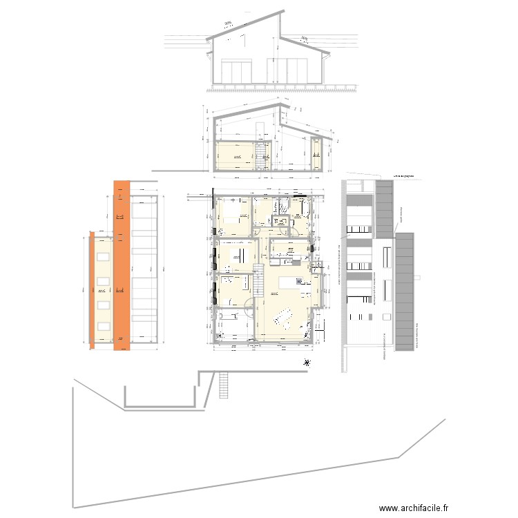 plan facade nord 2. Plan de 0 pièce et 0 m2