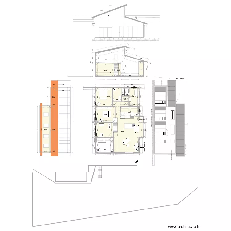 plan facade nord 2. Plan de 