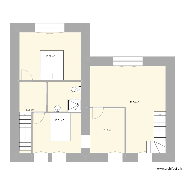 la papinière projet 2 étage. Plan de 0 pièce et 0 m2