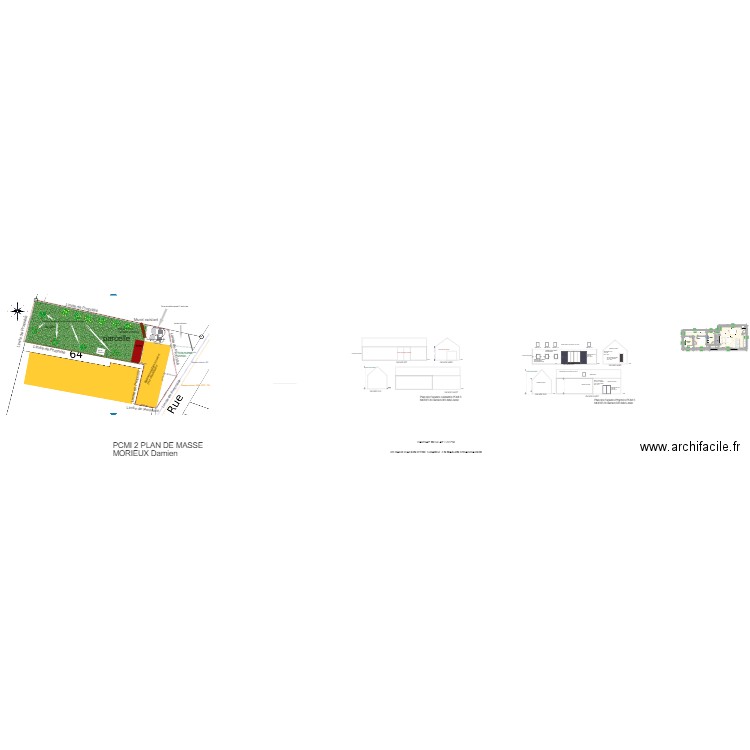 DADA. Plan de 5 pièces et 80 m2