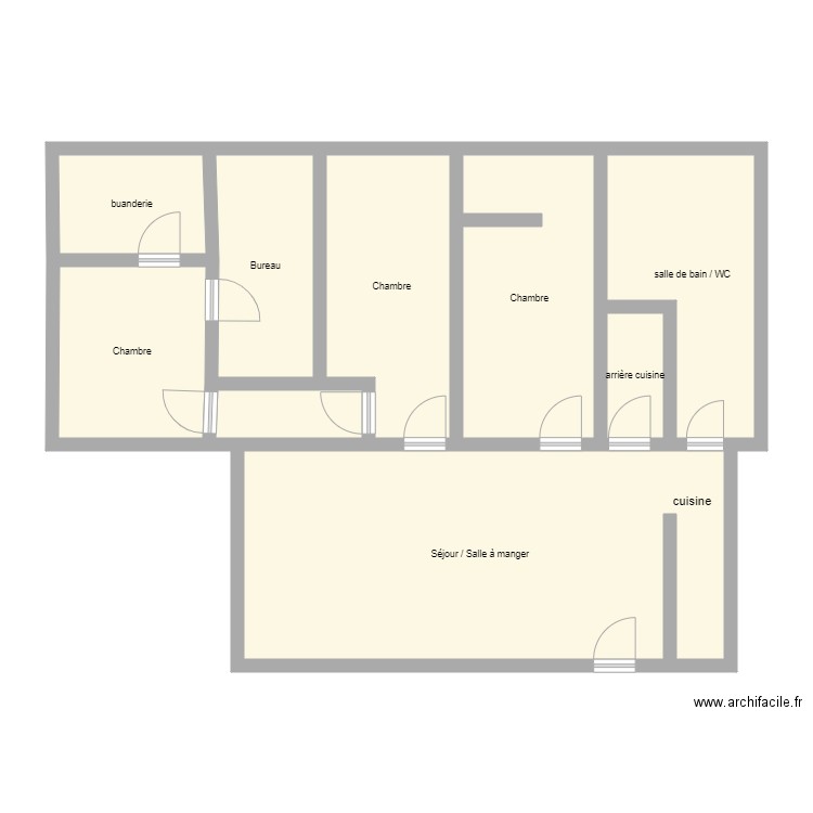 maison WEISS. Plan de 9 pièces et 100 m2