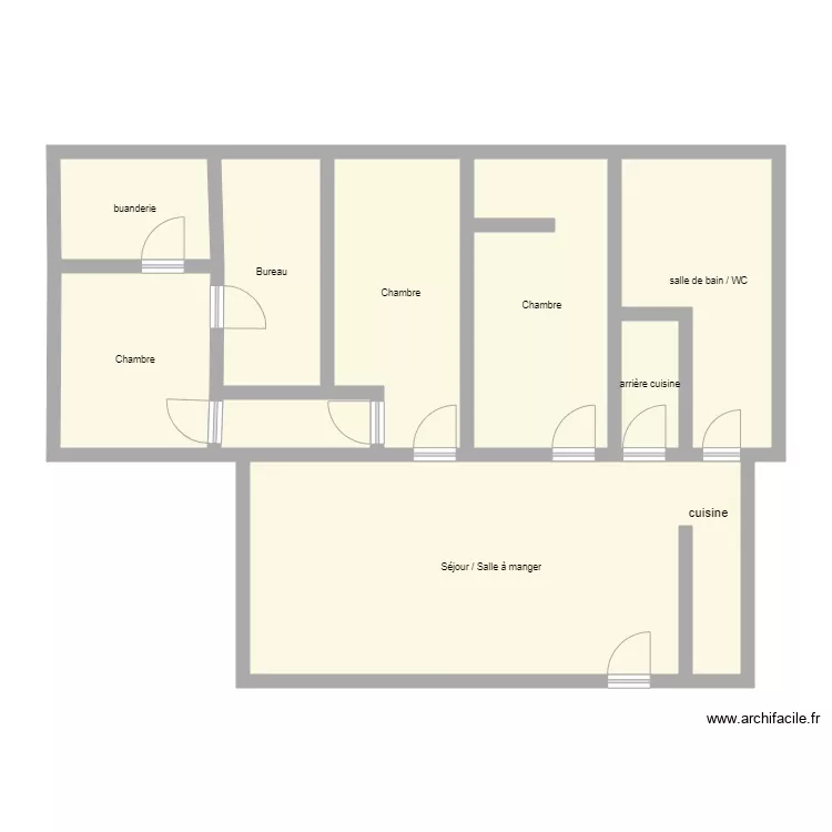 maison WEISS. Plan de 