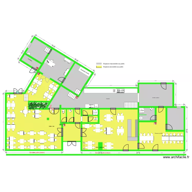 Plan restaurant actuel. Plan de Plan restaurant actuel. Plan de