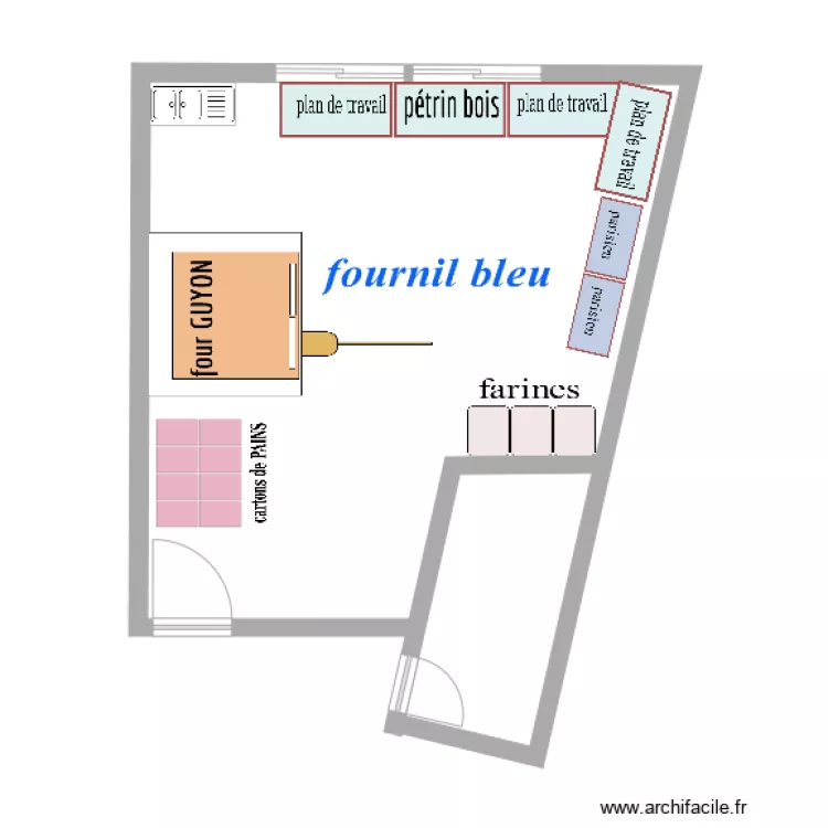 fournil bleu 2. Plan de 