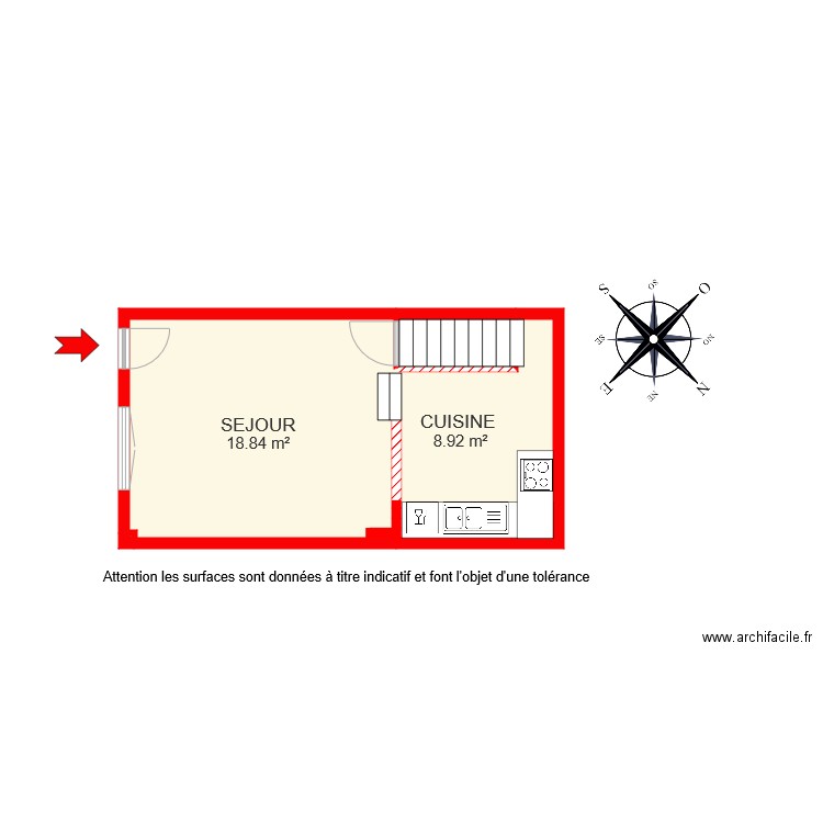 BI 6418 RDC. Plan de 0 pièce et 0 m2