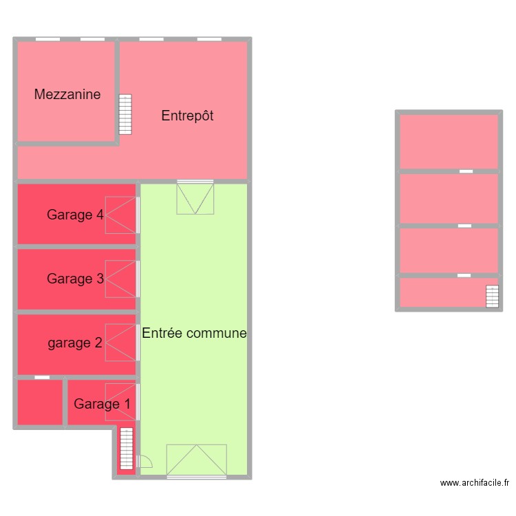 loic enrepot. Plan de 12 pièces et 461 m2