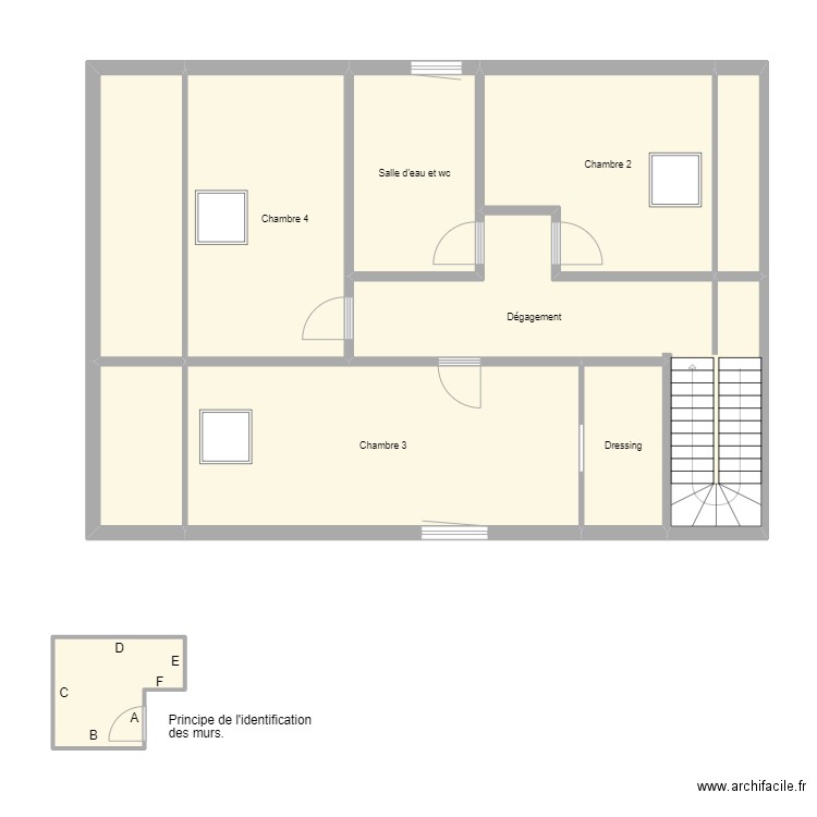 Croquis ROBERT Etage. Plan de 0 pièce et 0 m2
