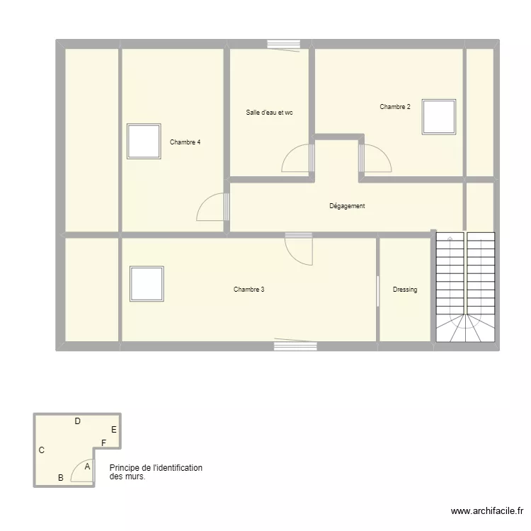 Croquis ROBERT Etage. Plan de 