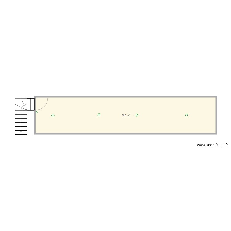 EUROPCAR 3. Plan de 1 pièce et 29 m2