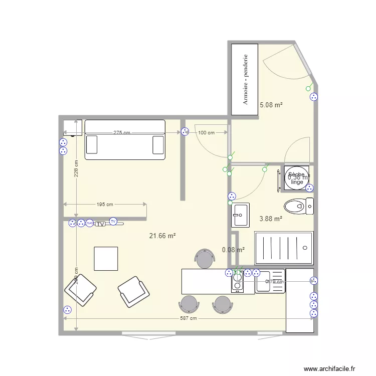 GOURVES PLACE FAC 01. Plan de 