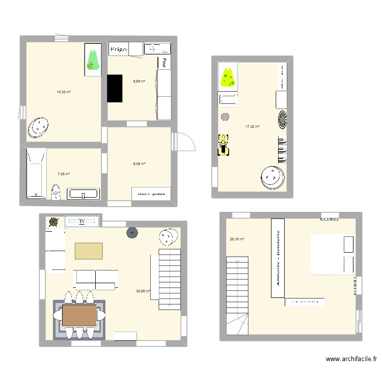 Apparte 4,5. Plan de 0 pièce et 0 m2