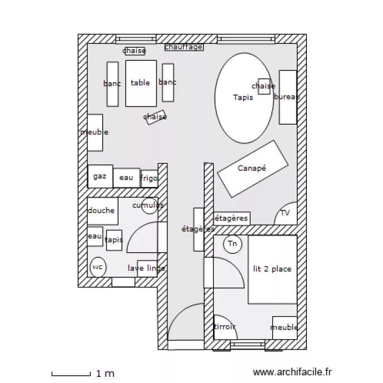 appartement elo. Plan de 
