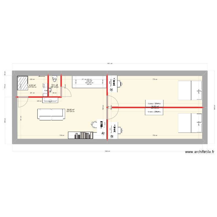 plan sans extension mathilde . Plan de 0 pièce et 0 m2