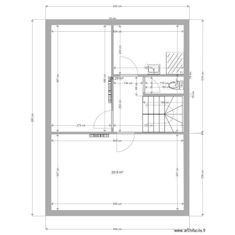 projet grenier. Plan de 0 pièce et 0 m2