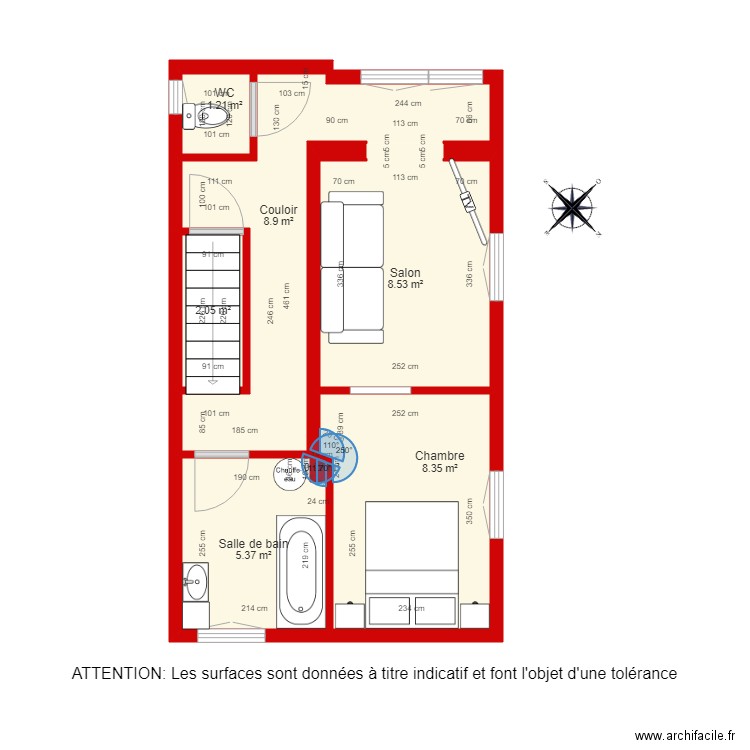 BI2585 étage 1. Plan de 0 pièce et 0 m2