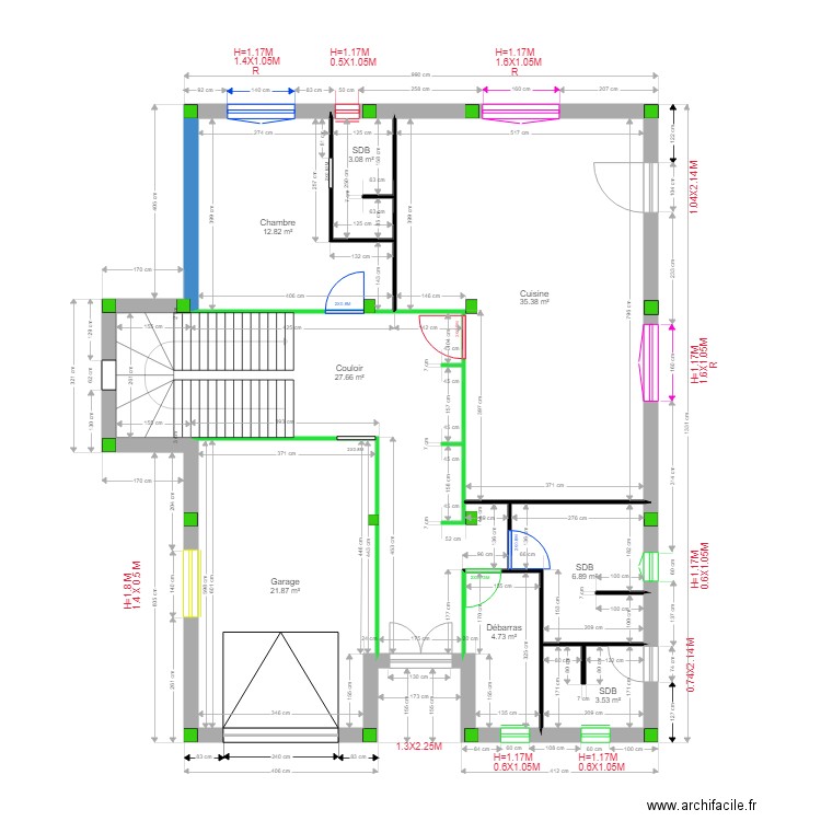 plan principal A. Plan de 0 pièce et 0 m2